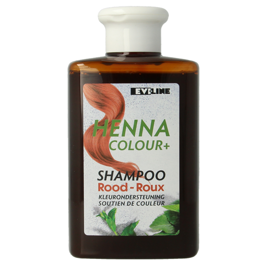 Henna Cure&Care Shampoo colour + rood 300 Milliliter