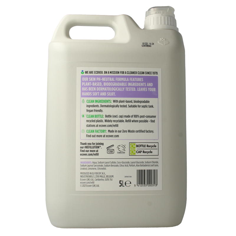 Ecover Handzeep lavendel & aloe vera 5 Liter