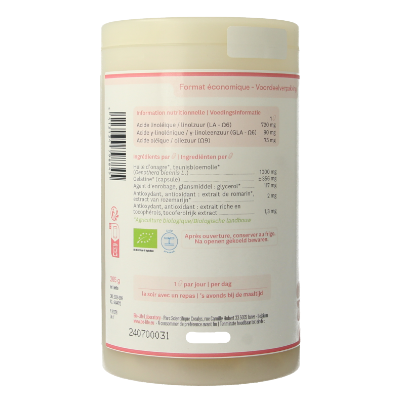 Be-Life Evening primrose 1000 bio 180 Capsules