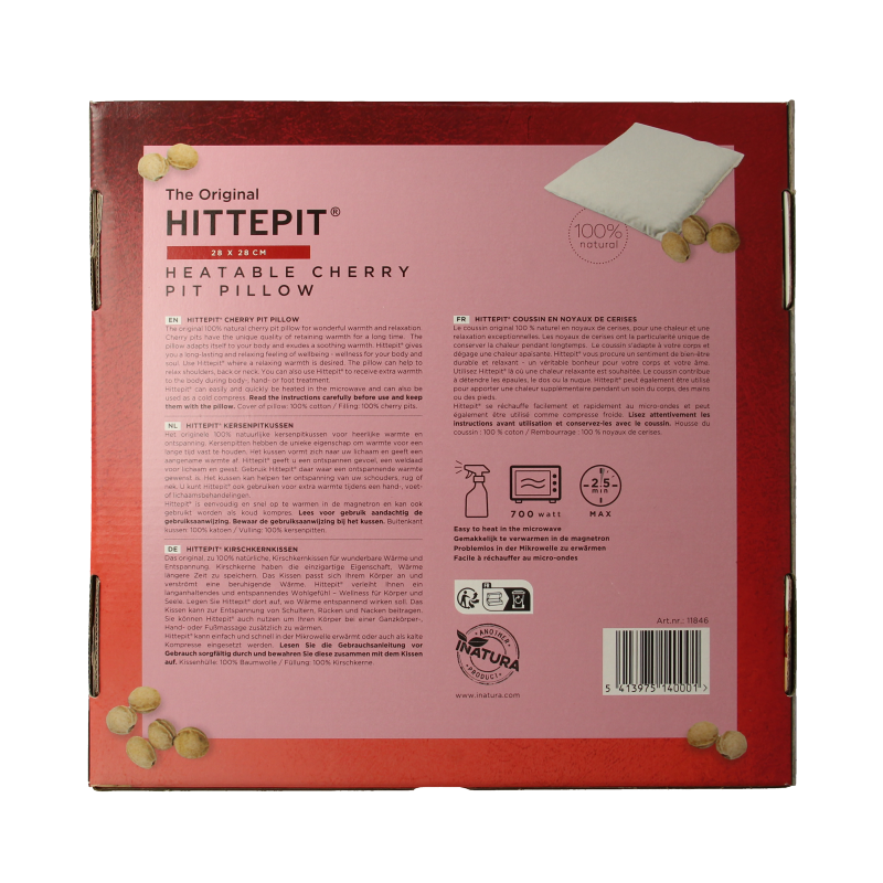 Hittepit Vierkant kersenpitjes 1 Stuks