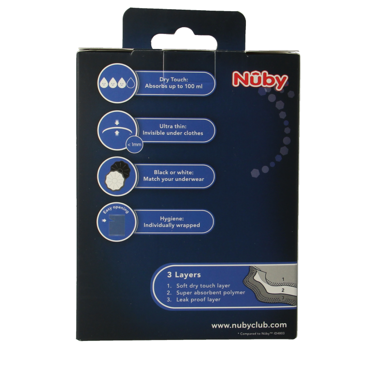 Nuby Borstcompres ultra dun 28 Stuks