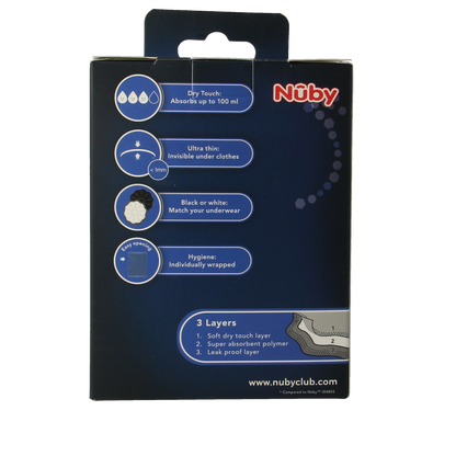 Nuby Borstcompres ultra dun 28.00 Stuks