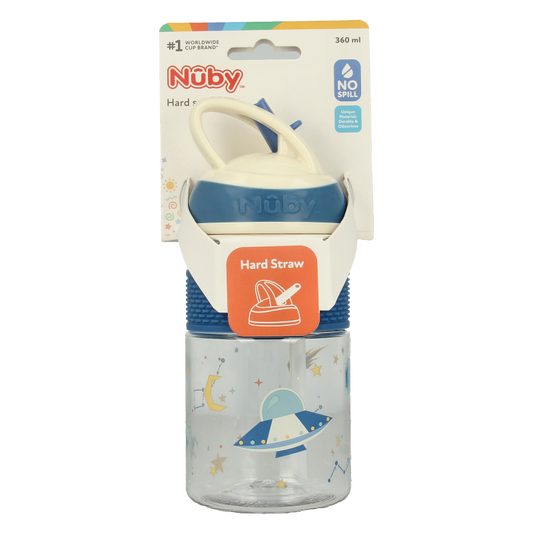 Nuby 2-in-1 Beker tuit hard 360ml 3 jaar assorti 1 Stuks