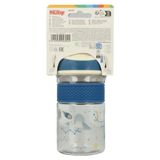 Nuby 2-in-1 Beker tuit hard 360ml 3 jaar assorti 1.00 Stuks