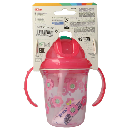 Nuby Antilekbeker flip-it met handvaten 1 Stuks