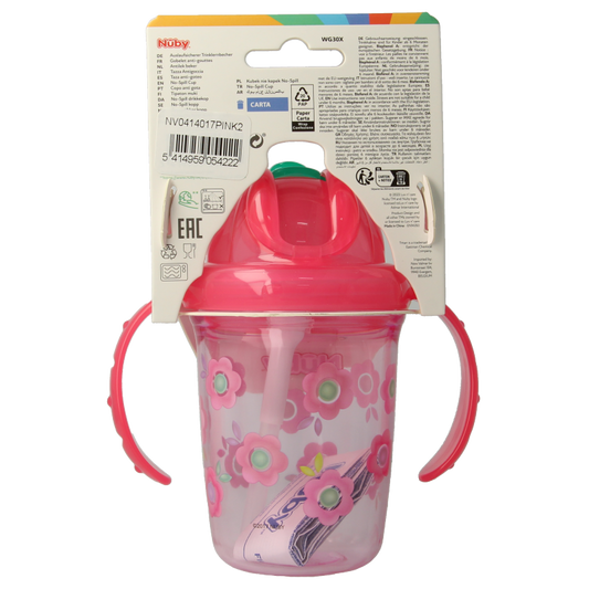Nuby Antilekbeker flip-it met handvaten 1 Stuks