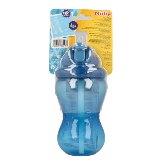 Nuby Flip it 360ml 12+ maanden blauw 1 Stuks