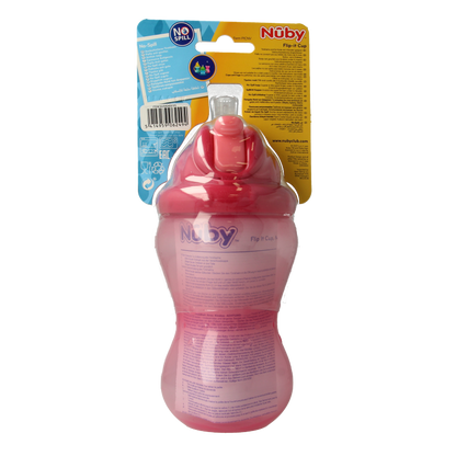 Nuby Flip it 360ml 12+ maanden roze 1 Stuks