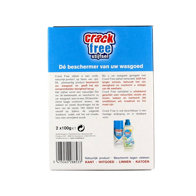 Crackfree Stijfselpoeder 2 x 100 gram 2 Stuks