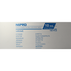 Nipro Injectiespuit luer 10ml 3-delig 100.00 Stuks