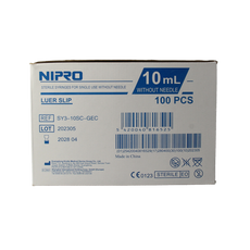 Nipro Injectiespuit luer 10ml 3-delig 100.00 Stuks