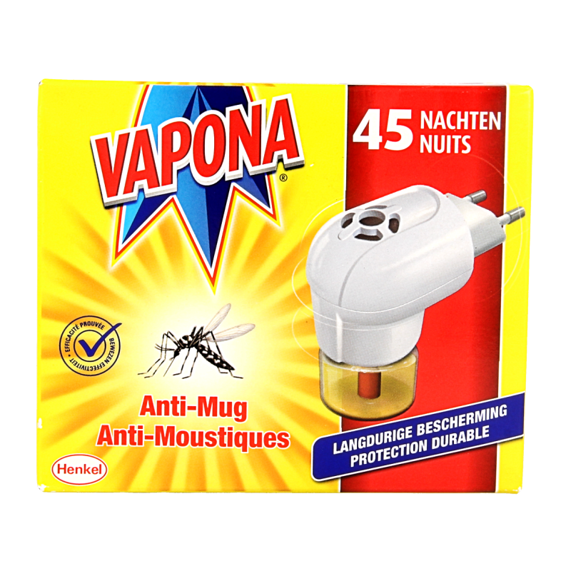 Vapona Anti mug stekker 45 nachten 1 Stuks