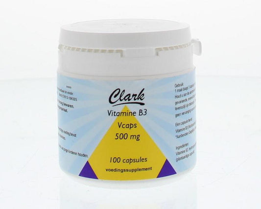 Clark Vitamine B3 nicotinamide 500mg 100 Capsules