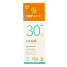 Biosolis Zonnemelk voor gezicht en lichaam SPF30 100.00 Milliliter