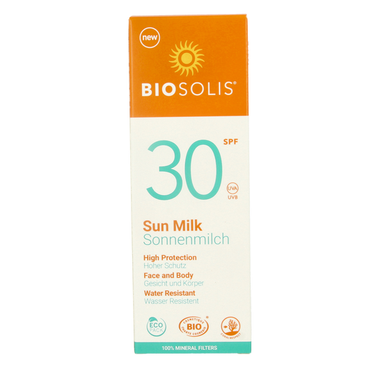 Biosolis Zonnemelk voor gezicht en lichaam SPF30 100.00 Milliliter