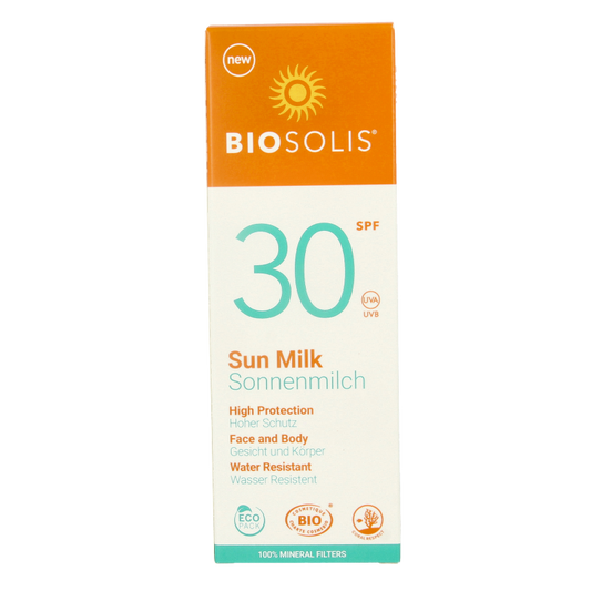 Biosolis Zonnemelk voor gezicht en lichaam SPF30 100 Milliliter