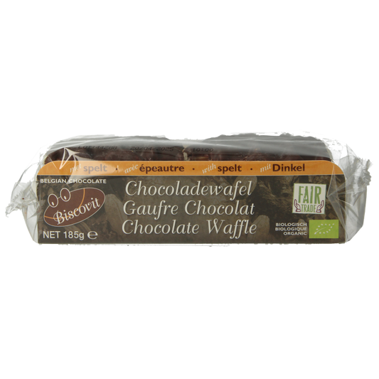 Biscovit Chocolade wafel bio 185 Gram