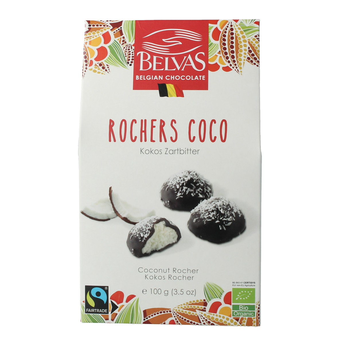 Belvas Kokos rocher bio 100.00 Gram