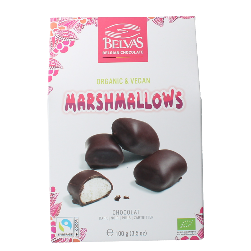 Belvas Marshmallow chocolade bio 100 Gram