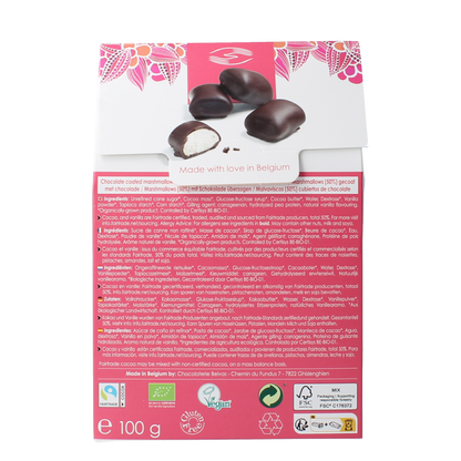 Belvas Marshmallow chocolade bio 100.00 Gram