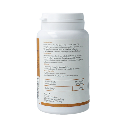 SoriaBel Shiitake AHCC 500mg 60 Capsules