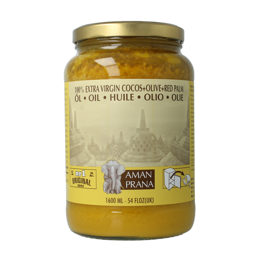 Amanprana Kokos-olijf-rode palm bio 1600 Milliliter