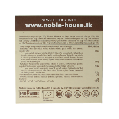 Amanprana Gula java brut stick 50 x 4 gram bio 200 Gram