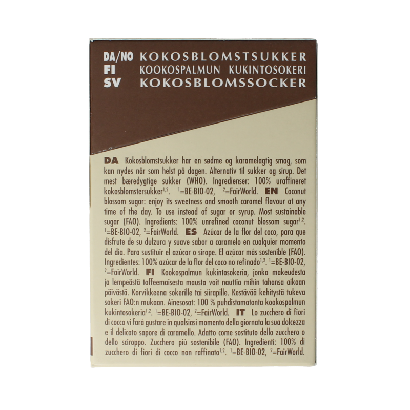 Amanprana Gula java brut stick 50 x 4 gram bio 200 Gram