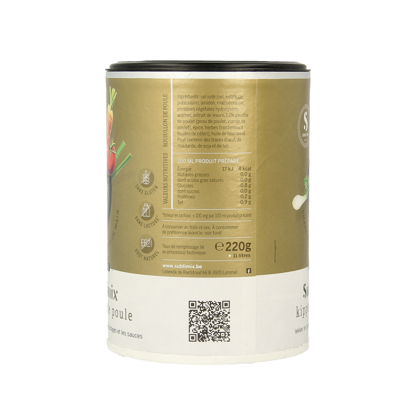 Sublimix Kippenbouillon glutenvrij  220 Gram