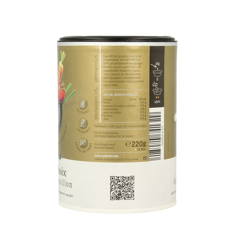 Sublimix Kippenbouillon glutenvrij  220 Gram