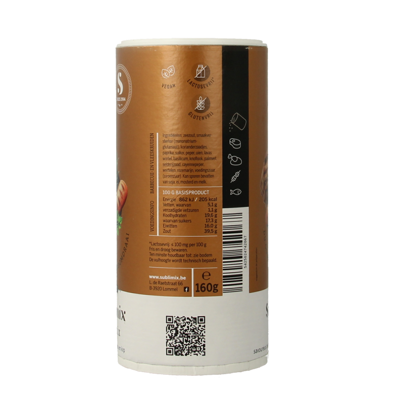 Sublimix Grillfix glutenvrij 160 Gram