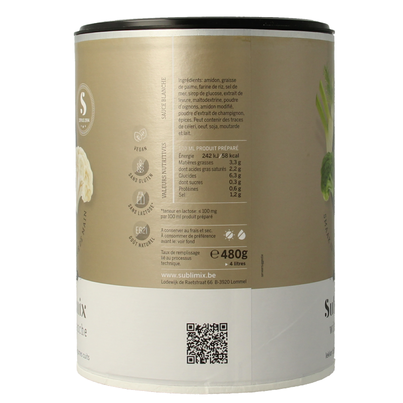 Sublimix Witte saus glutenvrij 480 Gram