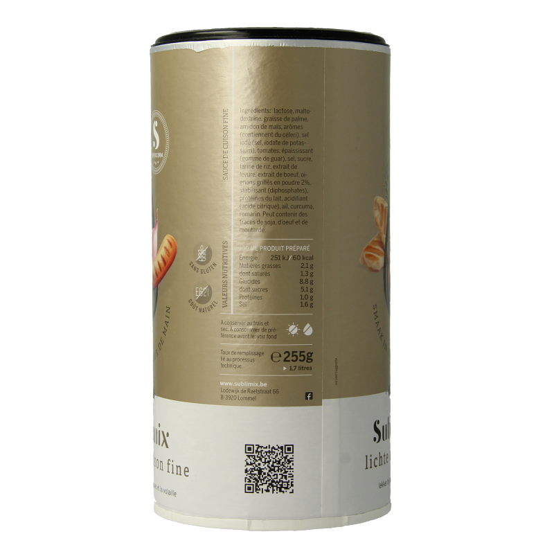 Sublimix Lichte braadsaus glutenvrij 255 Gram
