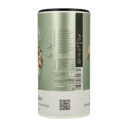 Sublimix Bospaddenstoelensoep glutenvrij 190 Gram