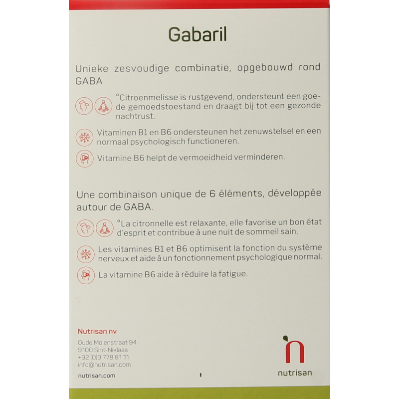 Nutrisan Gabaril 60 Capsules
