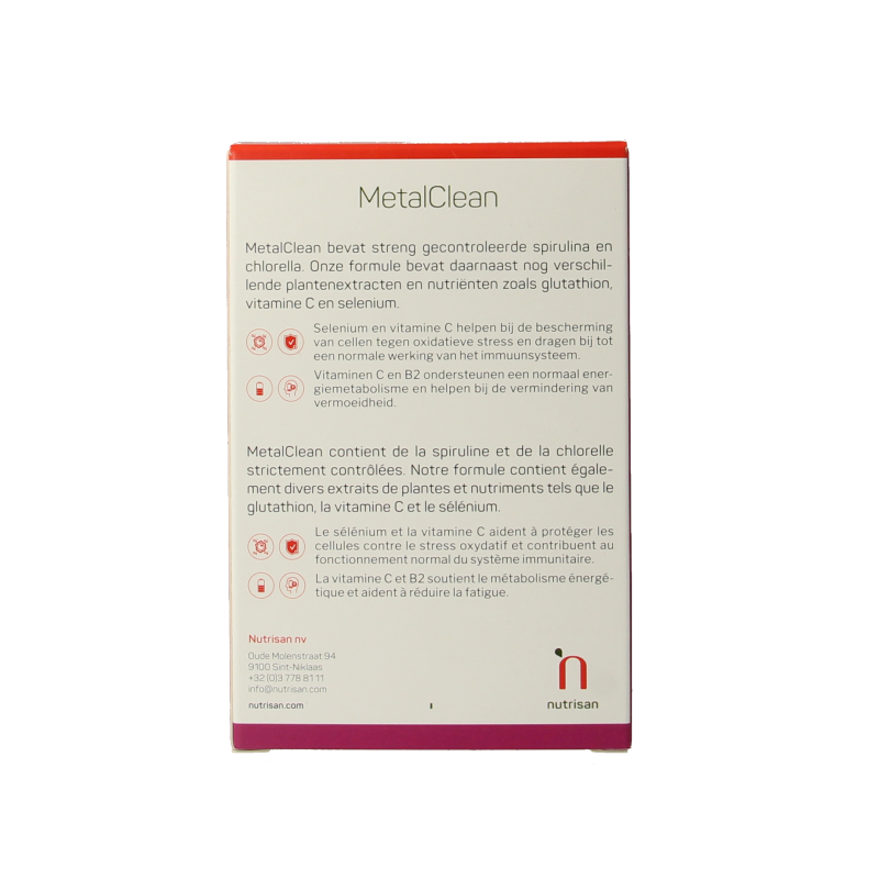 Nutrisan Metalclean 60 Vegetarische capsules