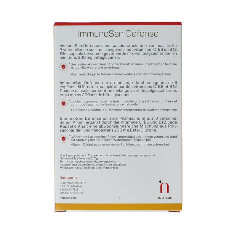 Nutrisan Immunosan defense 15 Vegetarische capsules