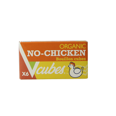Vcubes Bouillonblokjes no chicken bio 72 Gram
