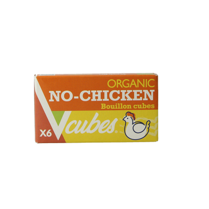 Vcubes Bouillonblokjes no chicken bio 72 Gram