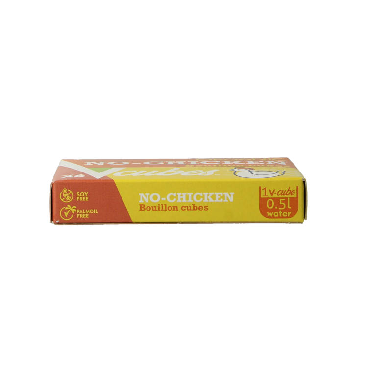 Vcubes Bouillonblokjes no chicken bio 72 Gram