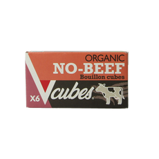 Vcubes Bouillonblokjes no beef bio 72 Gram