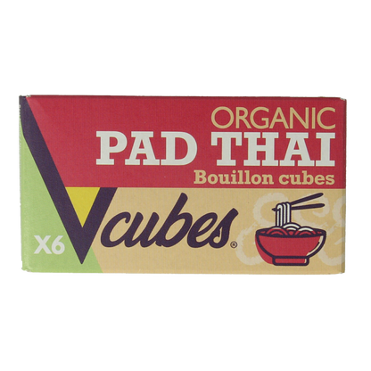 Vcubes Bouillonblokjes pad Thai bio 72 Gram