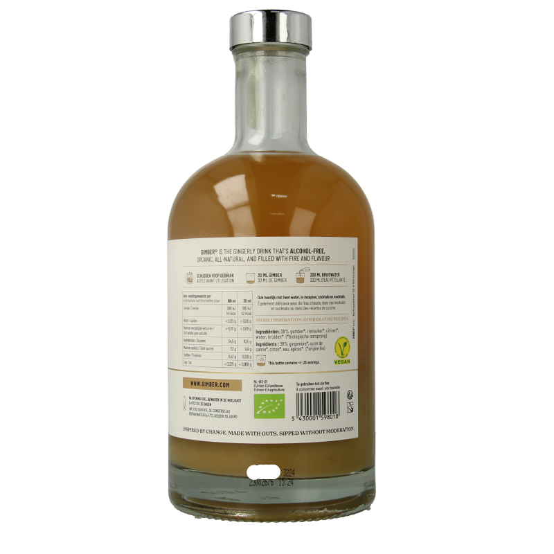 Gimber  No. 1 original gember concentraat bio 700 Milliliter