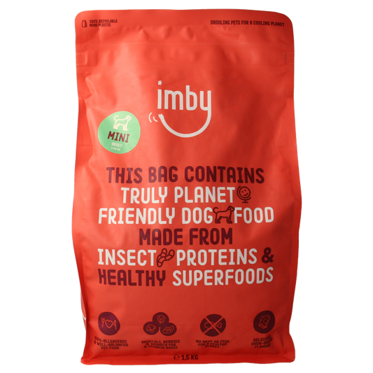 Imby Pet Food  Hondenbrokken insecteneiwit extra klein 1-10kg 1500 Gram