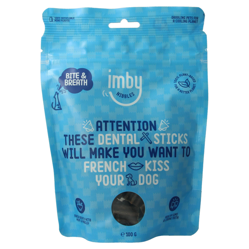 Imby Pet Food  Hondensnack dental stick vegan 100 Gram