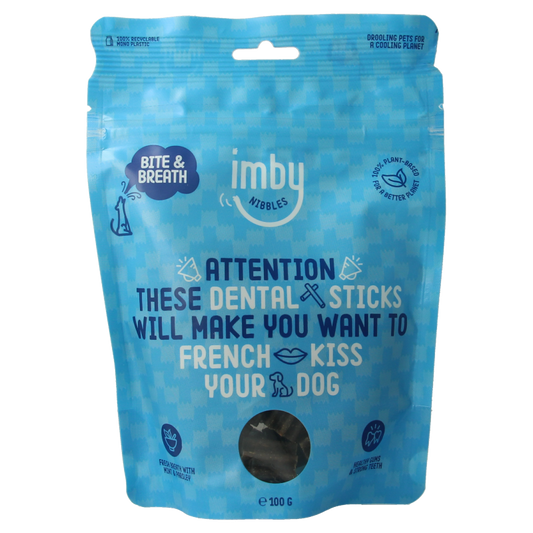 Imby Pet Food  Hondensnack dental stick vegan 100 Gram