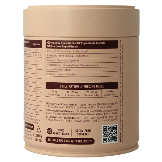 Imby Pet Food  Huid & vacht supplement hond 90 Kauwtabletten