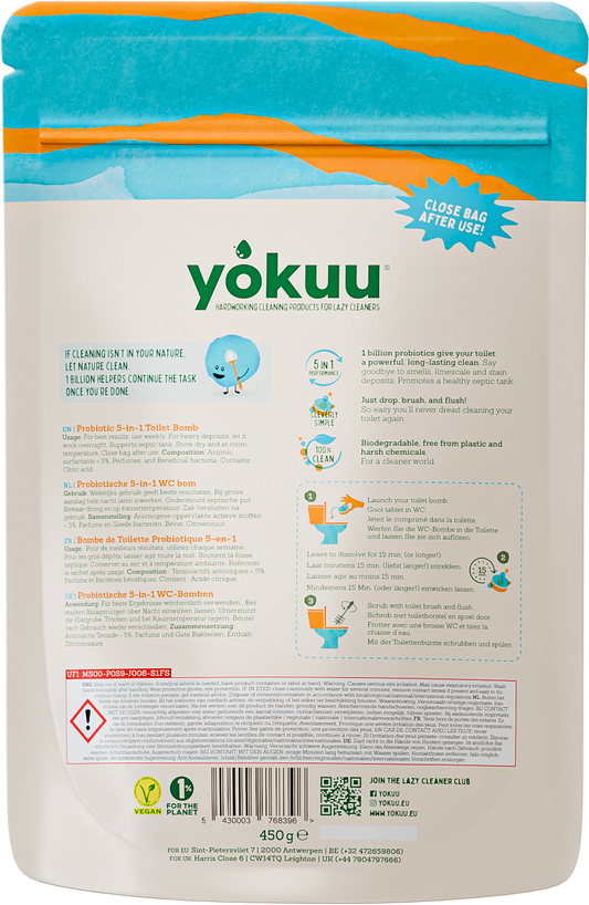 Yokuu Toilet bomb thyme and sea salt 30.00 Tabletten