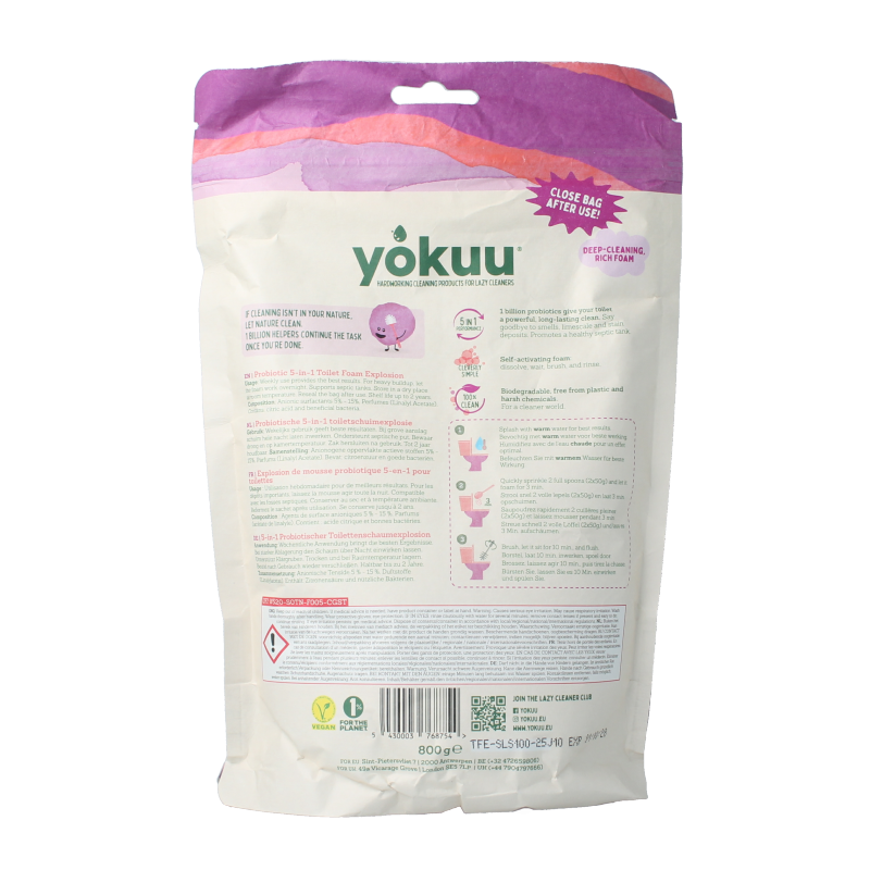 Yokuu Probio toilet schuim 5 in 1 800 Gram
