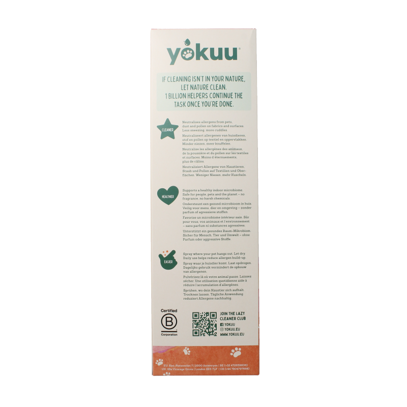 Yokuu Probio allergenenspray huisdieren startset 1 Set